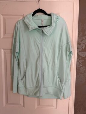 lululemon athletica Mint Green Zip Hoodie Jacket - Women